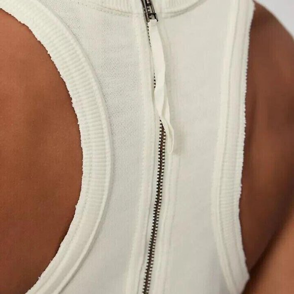 Daily Practice by Anthropologie Seamed Wide-Leg Jumpsuit Pearl Solid XL-P 271888 - Picture 3 of 16